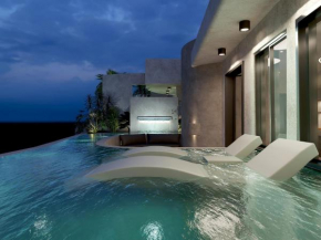 Deluxe Santorini Villa 1 Bedroom Villa Cherished View Private Pool and Sea View Fira